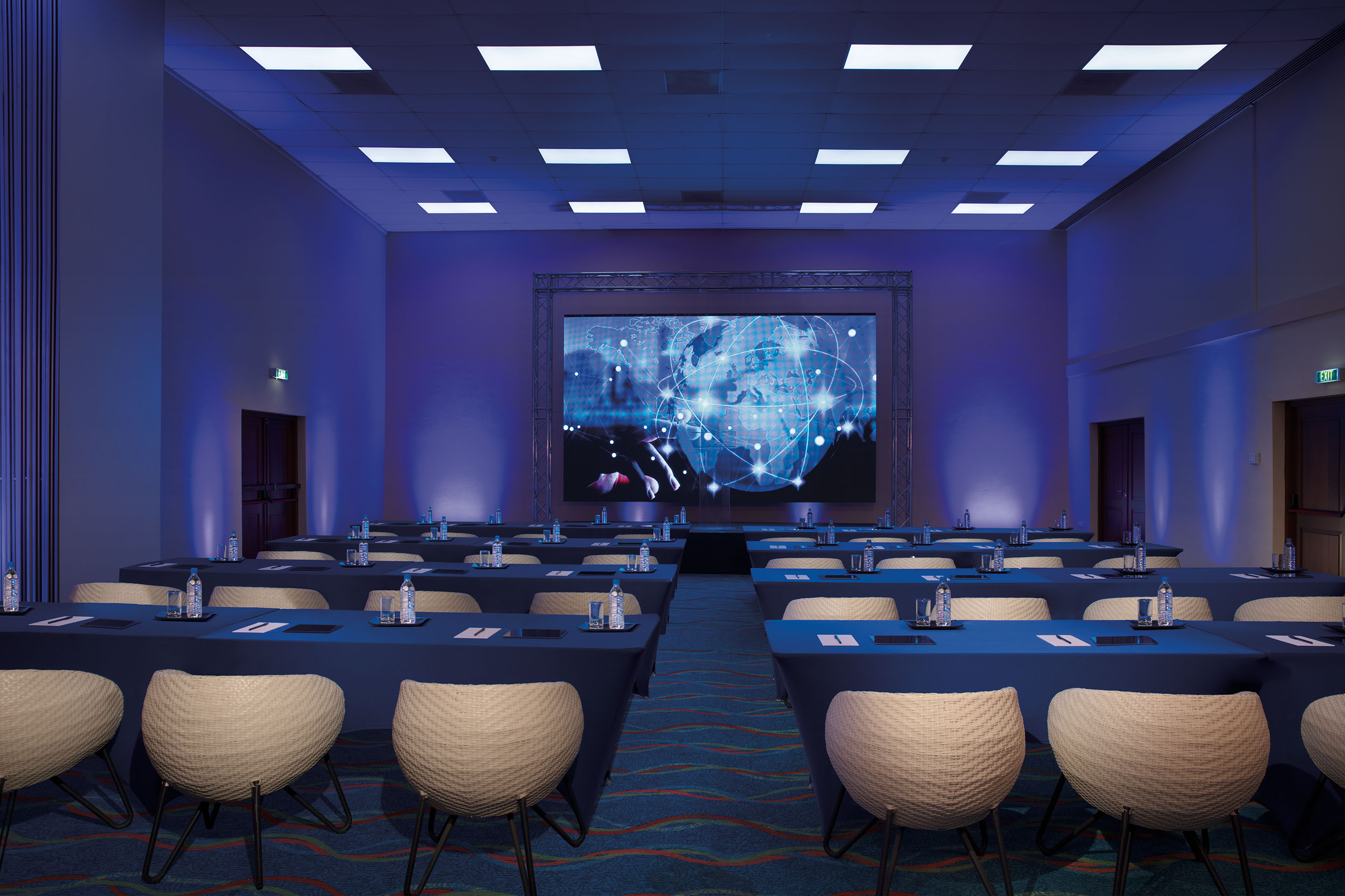 Theater meeting room setup
